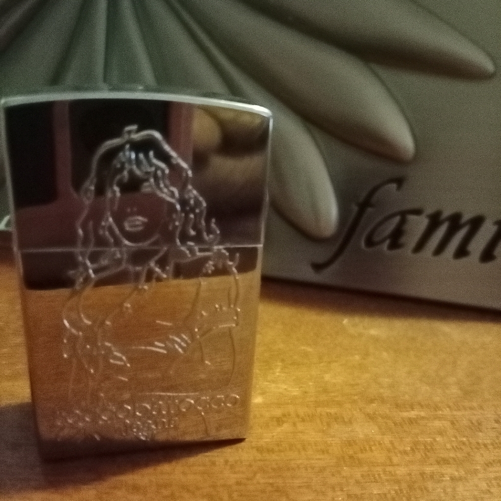 Discontinued Roccobarocco Empty bottle women Mini Perfume Silver Jeans Flaw - Picture 6 of 7